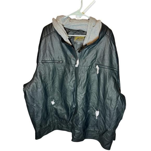 Johnny Bigg Black Faux Leather Jacket